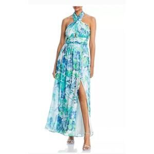 Eliza J‎ Halter Pleated Evening Dress Size 10